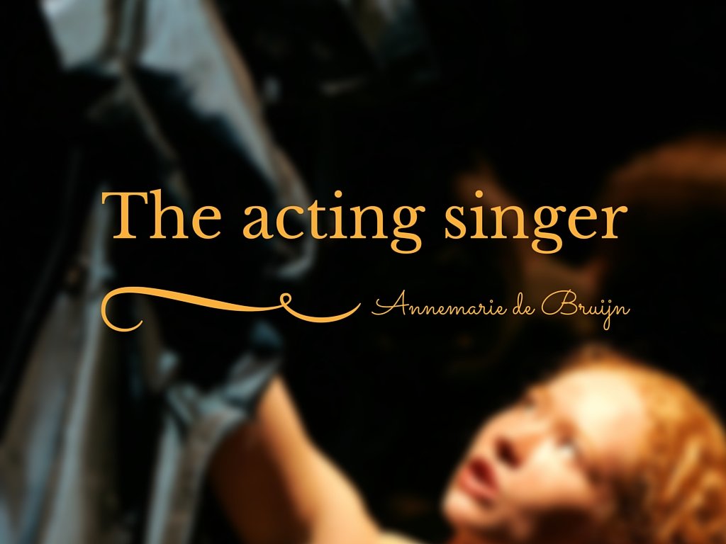 The acting singer