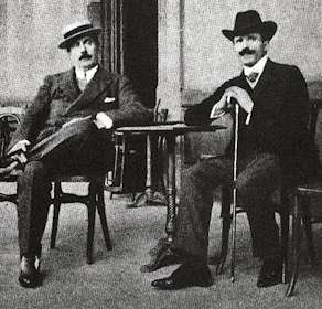 Arturo Toscanini and Giacomo Puccini, ca. 1900